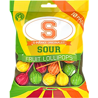 Sour S Lollipops